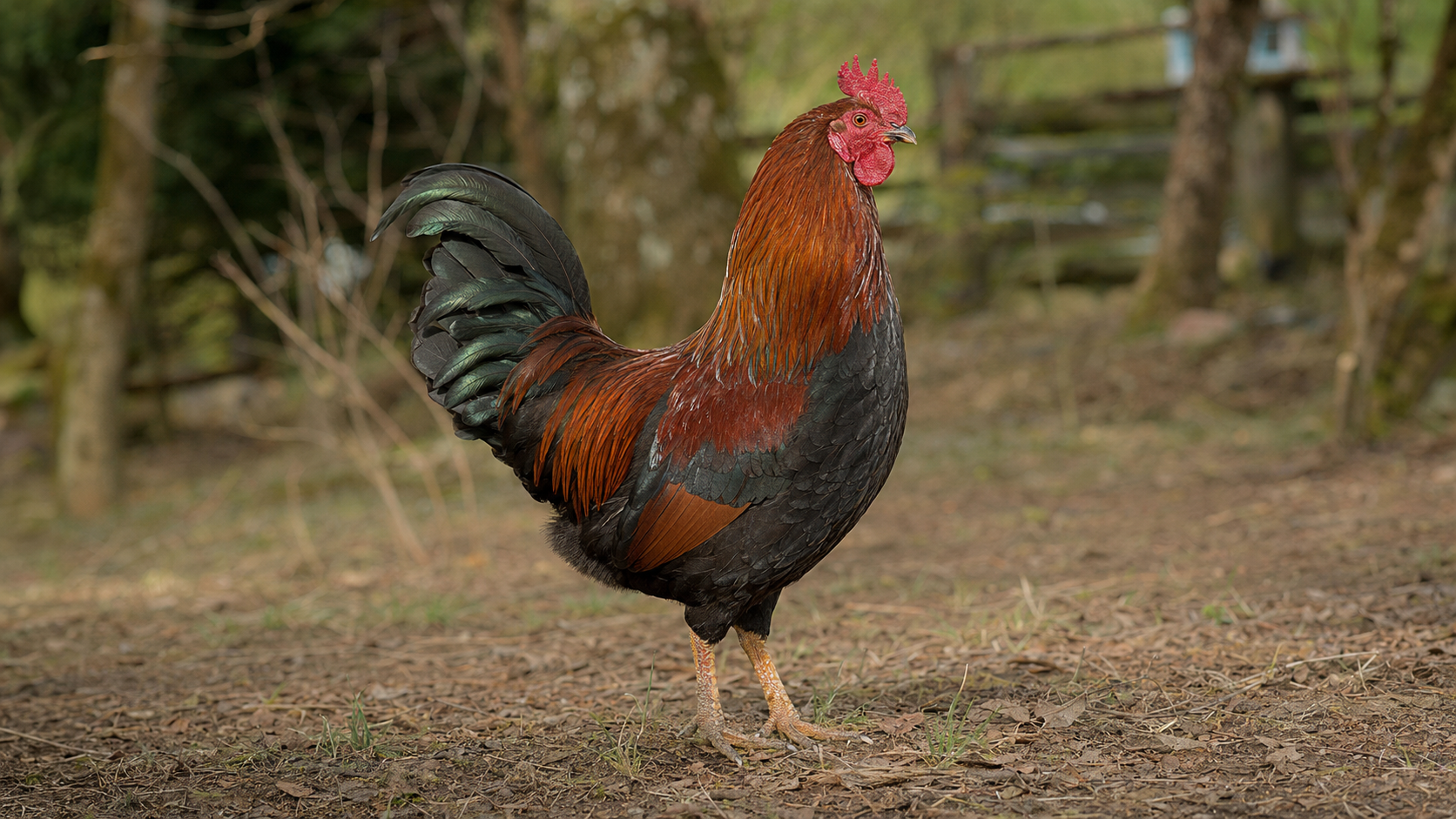 Junger Bayerischer Landzwerghahn